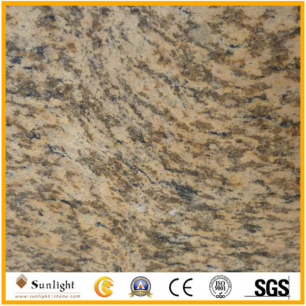 Tiger Skin Yellow Granite Slab for Co
