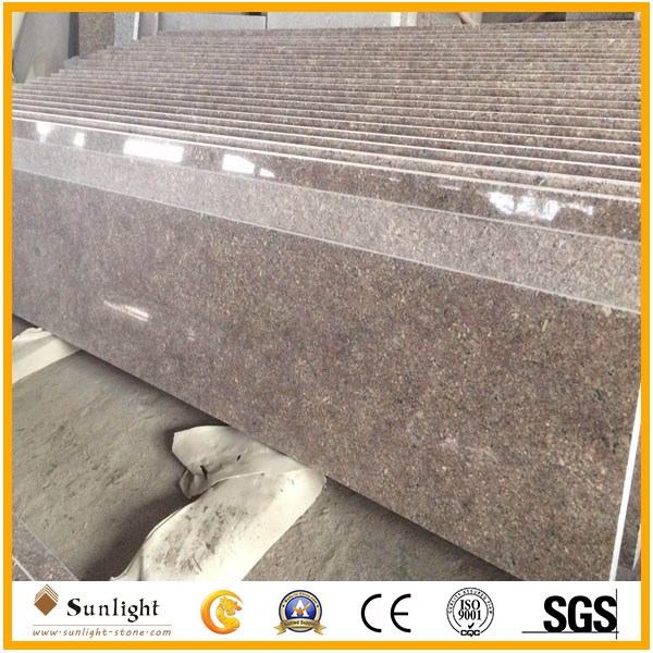 G611 shell beige granite stairs with 