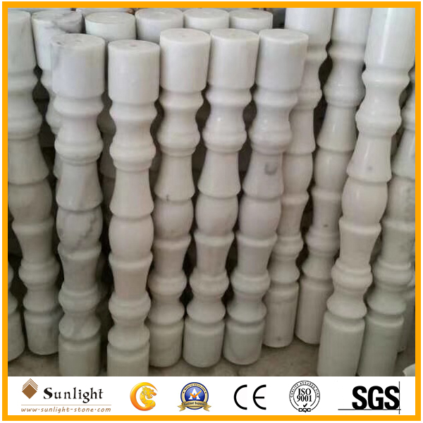 Guangxi white marble baluster for bal