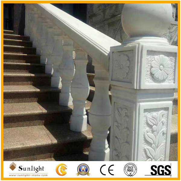 Luxury Guangxi white marble Baluster 