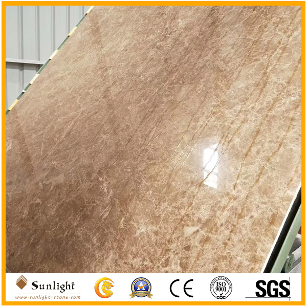 crystal  light emperador marble slabs