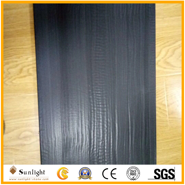 black wood marble leather surface