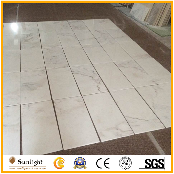 White marble with veins marble tiles