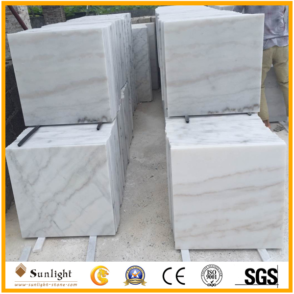 Guangxi white marble tiles for floor