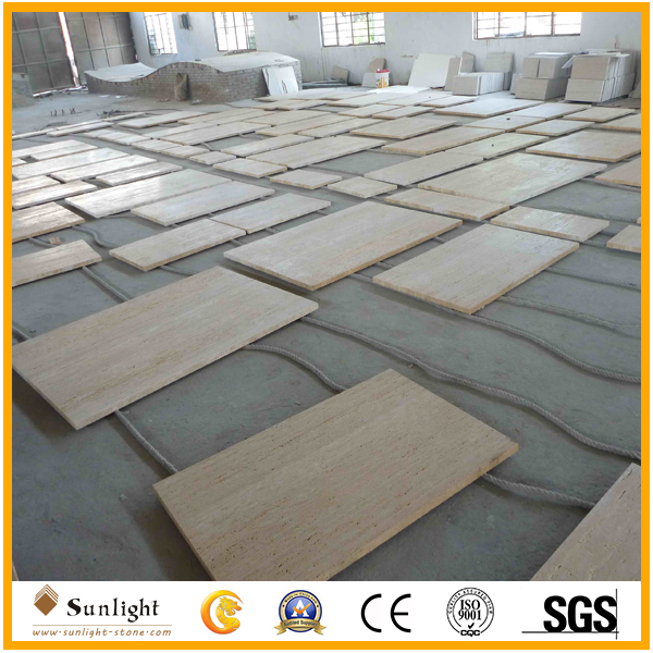 Beige/Cream travertine flooring tiles