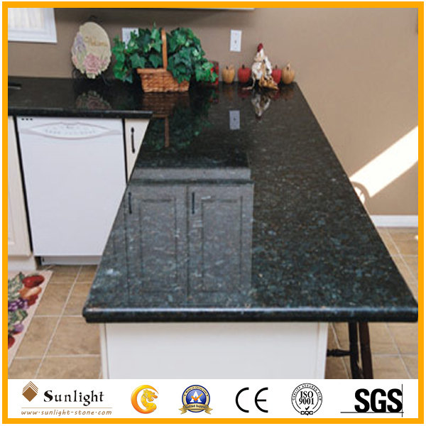 green granite kitchentops