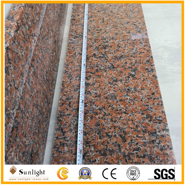 G562 maple red granite tiles and step