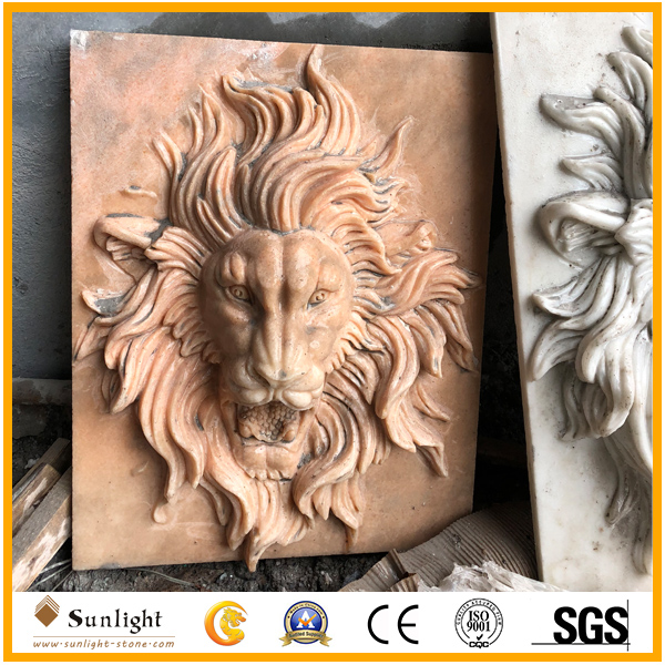 marble lions carving
