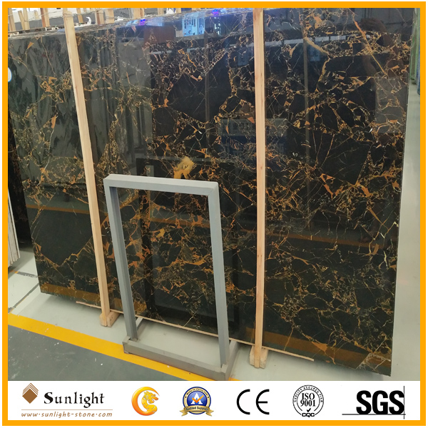 Chinese black&gold marble